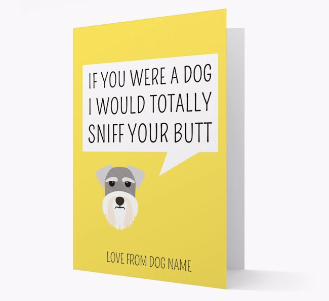 Personalized 'I'd Sniff Your Bum' Card